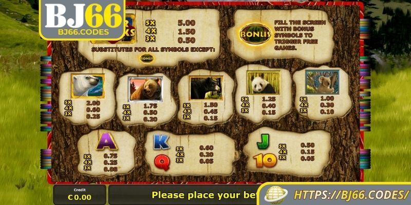 Các bước trải nghiệm trò chơi nổ hũ Bear Run BJ66