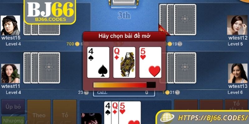 Xì tố BJ66 hướng dẫn quy trình đặt và rút trong từng vòng